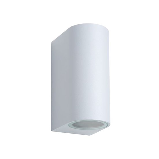 Foco de pared blanco alto IP44 luz arriba y abajo 2x GU10