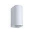 High white wall spotlight IP44 light above and below 2x GU10