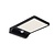 Functioneel design wandlamp IP44 zwart fotovoltaïsch en sensor