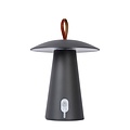Lampe de table dimmable rechargeable pour terrasse anthracite