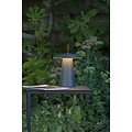 Lampe de table dimmable rechargeable pour terrasse anthracite