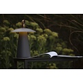 Lampe de table dimmable rechargeable pour terrasse anthracite
