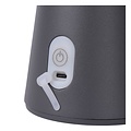 Lampe de table dimmable rechargeable pour terrasse anthracite