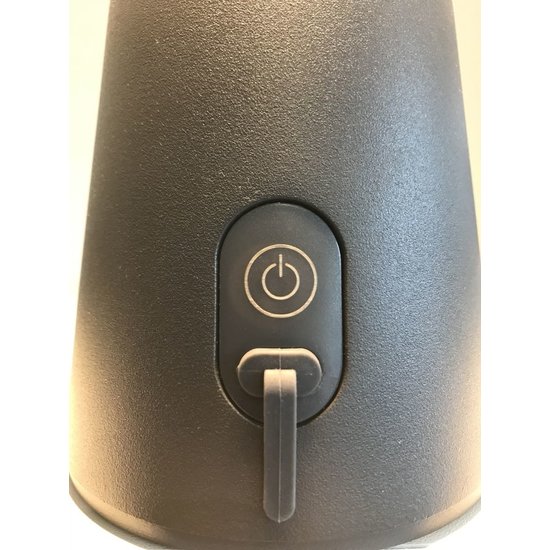 Dimmable table lamp rechargeable for terrace anthracite