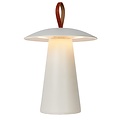Dimmable table lamp rechargeable for terrace white