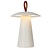 Dimmable table lamp rechargeable for terrace white