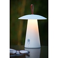 Dimmable table lamp rechargeable for terrace white