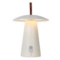 Dimmable table lamp rechargeable for terrace white