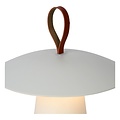 Dimmable table lamp rechargeable for terrace white