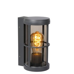 Cylindrical outdoor wall lamp E27 IP54 anthracite