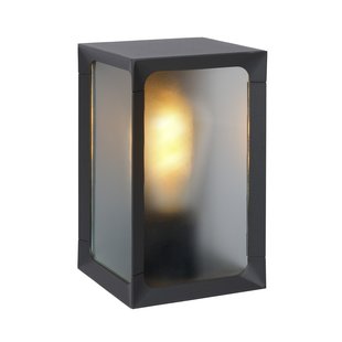 Rechthoekig wandlamp buiten E27 IP44 antraciet