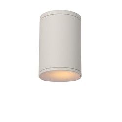 Foco de techo tubular exterior 10,8 cm Ø E27 IP54 blanco