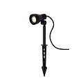 Black garden spotlight on tripod with 5w GU10 including IP54 black