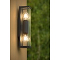 Subtle, elegant outdoor wall lamp 2xE27 IP54 anthracite