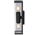 Subtle, elegant outdoor wall lamp 2xE27 IP54 anthracite