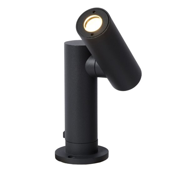 Surface mounted spot tiltable for outside 1x5W 3000K IP65 anthracite