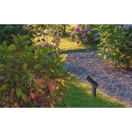 Eenvoudig kantelbare tuinspot 1x5W 3000K IP65 antraciet