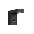 Lámpara de fachada rectangular con sensor 1x8W 3000K IP54 antracita