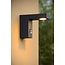 Rectangular facade lamp with sensor 1x8W 3000K IP54 anthracite