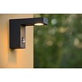 Lámpara de fachada rectangular con sensor 1x8W 3000K IP54 antracita