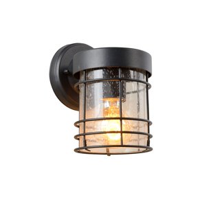 Fijn, cottage look wandlamp buiten E27 IP23 zwart