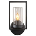 Rural black and stylish wall lamp for candle lamp IP44 black