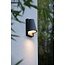 Modern rectangular outdoor wall lamp GU10 IP44 anthracite