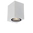 White narrow rectangular outdoor wall lamp GU10 IP44 without spotlight