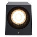 Slim, modern rectangular outdoor wall lamp 2xGU10 IP44 black