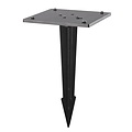 Fantasia Neres terrace lamp, black metal, 80 cm tall, LED 9 W, 1100 lumens, 3000K warm white, IP65 waterproof, 220 V