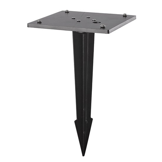 Lámpara de terraza LED 9 W negra modelo bajo 23,5 cm