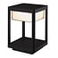 Fantasia NERES borne de terrasse basse en métal noir, LED 9W, 1100 lumens, IP65 étanche