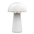 Fantasia Boleto LED table lamp, USB rechargeable, dimmable with 3-step dimmer, IP44 splash-proof, 4.7W / 170 lumen, matte white plastic