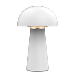 Fantasia Boleto rechargeable LED table lamp IP44 matte white