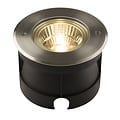 Fantasia Furi grondspot 15W COB LED, 1200 lumen, 3000K warm wit licht, IP67 waterdicht, diameter 180 mm, grijs aluminium, energieklasse F.