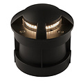 Fantasia Beacon 4 foco de suelo negro con 4 puntos de luz, COB LED 5W, 3000K, 400 lúmenes, IP67, diámetro 130mm