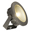 Powerful ground spotlight aluminum gray IP67 1600 lumens