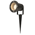 Fantasia PIKI foco de suelo negro IP65 - foco de pincho orientable con casquillo GU10, bombilla no incluida