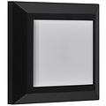 Simple square black wall spotlight and ceiling IP65 3Watt