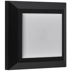 Einfacher quadratischer schwarzer Wand- und Deckenstrahler IP65 3Watt