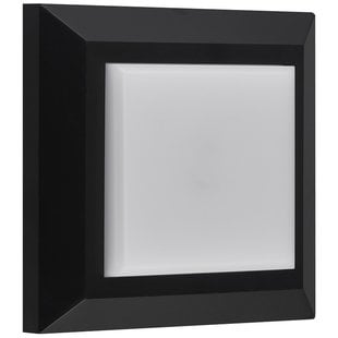 Simple square black wall spotlight and ceiling IP65 3Watt