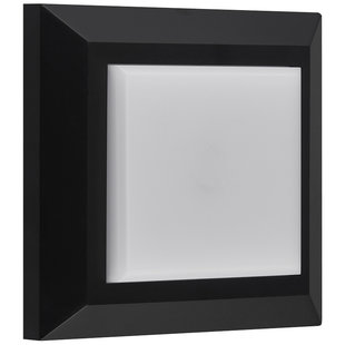 Spot mural et plafond simple carré noir IP65 3Watt