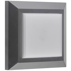 Fantasia NOKI aplique cuadrado gris IP65 LED SMD 3W