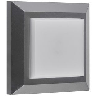 Fantasia NOKI Wandleuchte quadratisch grau IP65 SMD LED