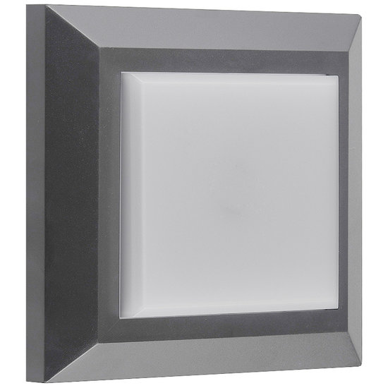 Fantasia NOKI wall light square grey IP65 - integrated SMD LED 3W 290lm 3000K for outdoor use