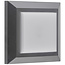 Simple square gray wall spotlight and ceiling IP65 3 Watt