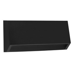 Black wall lamp accent lighting IP65 280 lumens