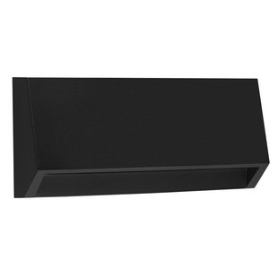 Black wall lamp accent lighting IP65 280 lumens