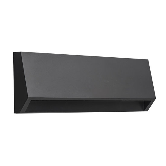 Applique murale KITO Fantasia noire, LED SMD 3,8W, 490 lumens, 3000K blanc chaud, IP65 extérieur
