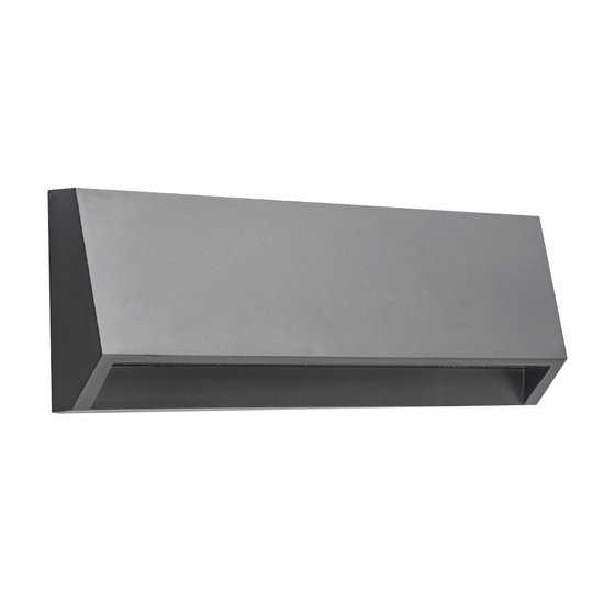 Fantasia KITO grijze wandlamp voor buiten, ingebouwde SMD LED 3,8W, 490 lumen, 3000K, IP65, 220 x 80 x 36 mm